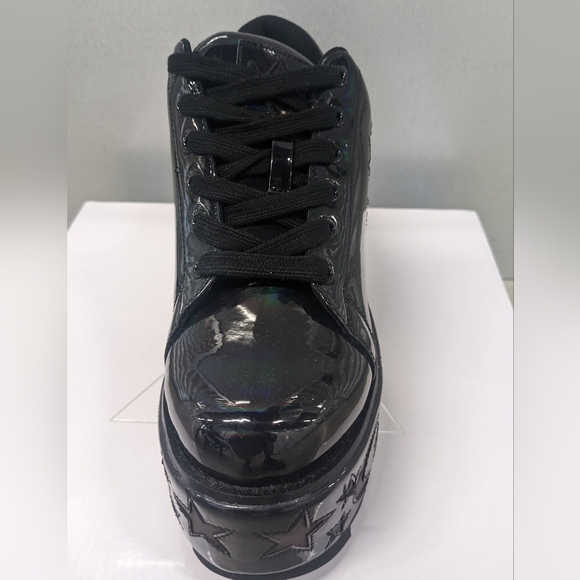 Holographic Black Platform Sneakers - Picture 7 of 14